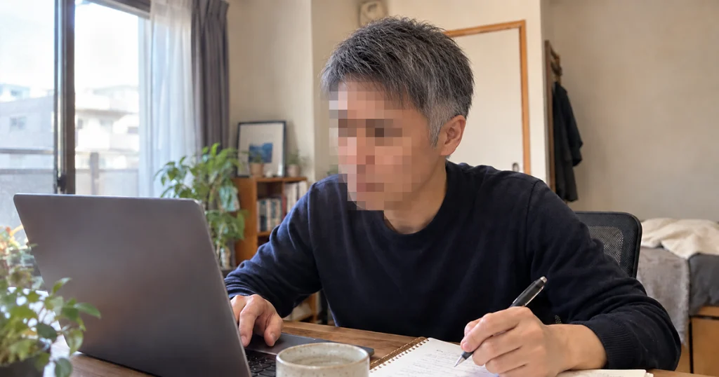 薄毛コラムを作ろうとしている画像