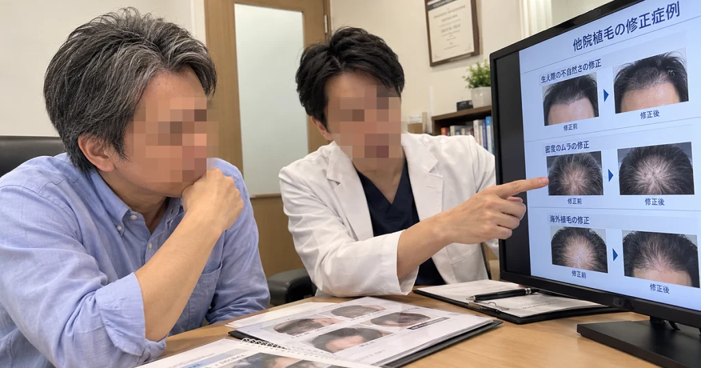 他院・海外植毛の修正にも対応しているのイメージ画像