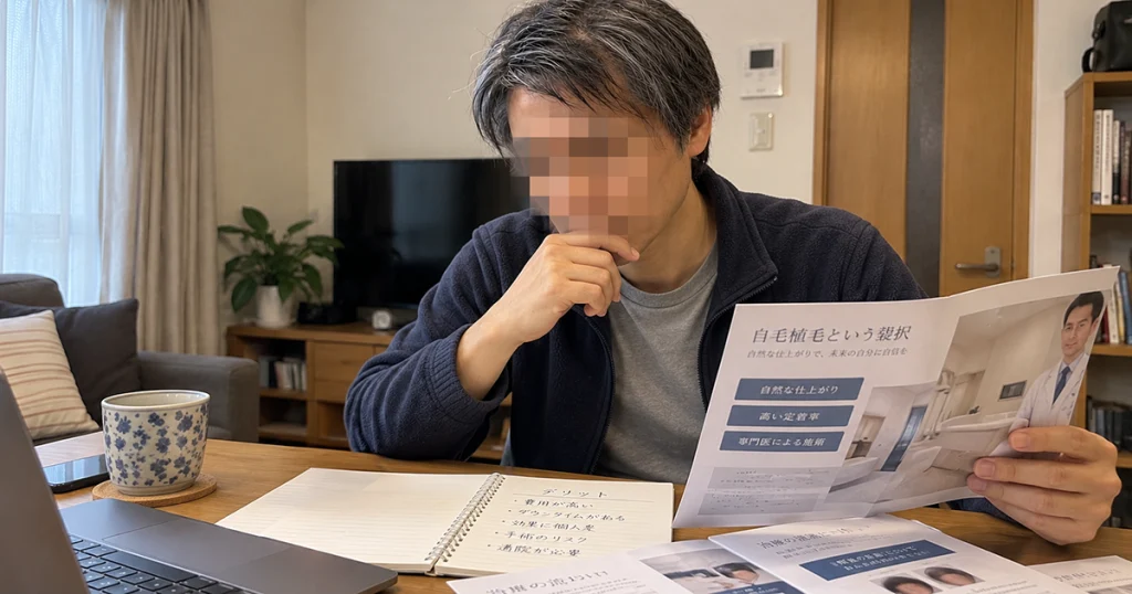 アルモ形成クリニックのデメリット｜植毛で後悔しないための注意点のイメージ画像