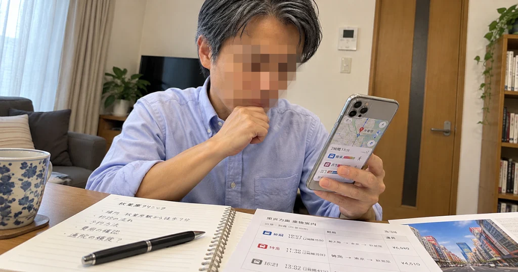 秋葉原の1院なので遠方なら通院も考えたいのイメージ画像