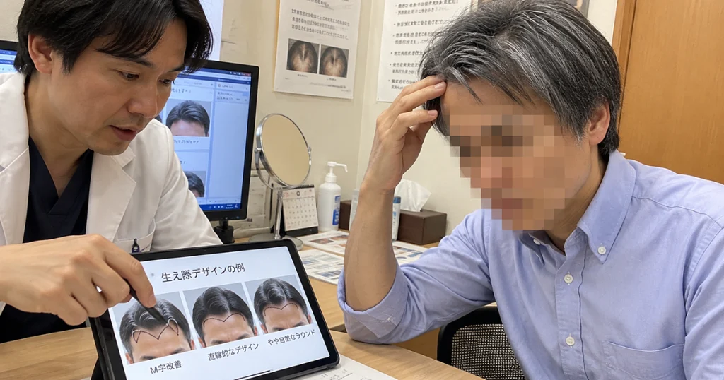 M字や生え際そのものを変えたいのかのイメージ画像